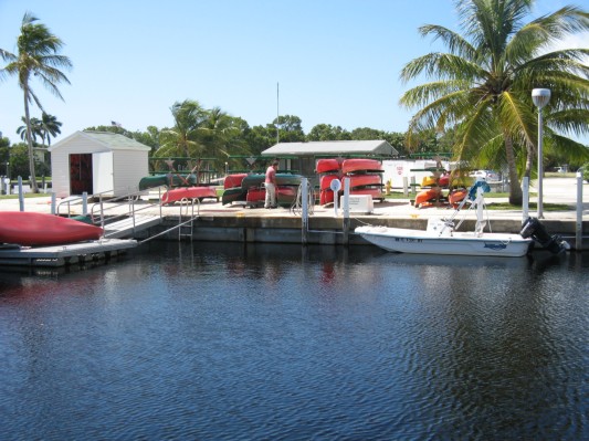 Byen Flamingo ved atlanterhavet i Everglades